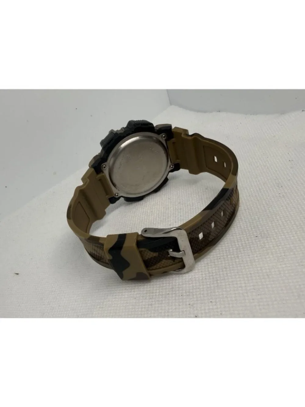 Rugged Digital Analog Sports Watch Men's Camouflage Brown Resin Case Chronograph